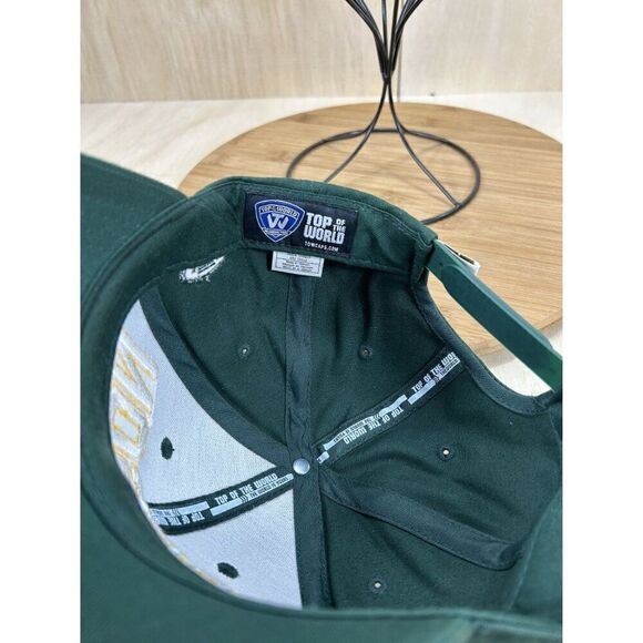 Top Of The World Oregon O Green Adjustable Snap Back Baseball Hat - Picture 6 of 6